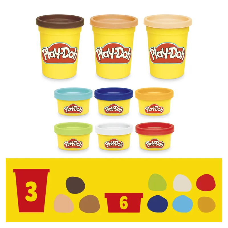 Play-Doh, Szkolne Przygody, zestaw kreatywny, 9 tub