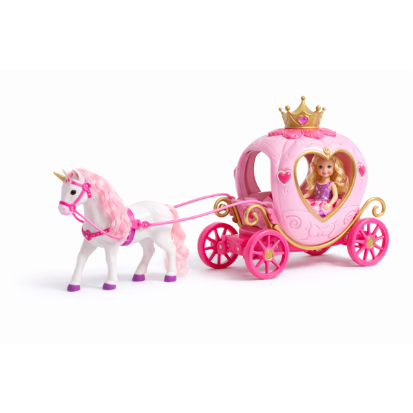 Królewska Karoca z Koniem i Lalką